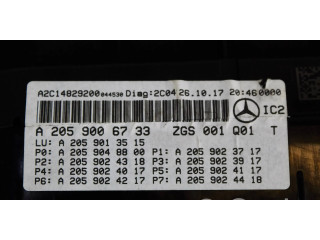 Přístrojová deska Mercedes-Benz C W205 2017 a2059006733, a2059013515