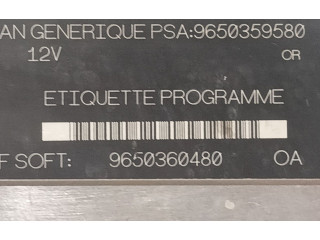Řídící jednotka 9650360480 Citroen Berlingo 1996