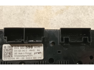 Блок управления климат-контролем 8V0820043DIMJ Audi A3 S3 8V