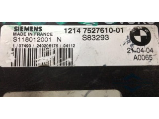 Блок управления двигателем Блок управления 1214752761001, S118012001N   Mini Cooper Hatch Hardtop