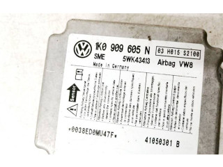 Блок подушек безопасности 1K0909605n, 5WK43413   Skoda Octavia Mk2 (1Z)