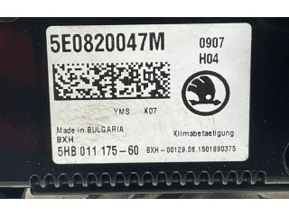 Блок управления климат-контролем 5E0820047M, 5E0863152 Skoda Octavia Mk3 (5E)