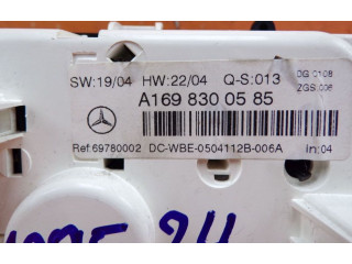 Блок управления климат-контролем A1698300585, A1698300585 Mercedes-Benz A W169