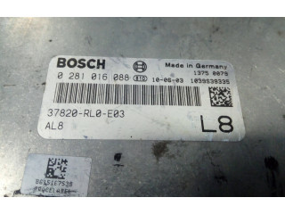 Блок управления двигателя 37820RL0E03, 1039S39335 Honda Accord