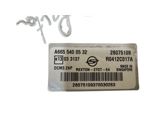 Блок управления двигателя A6655400532, 28075109 SsangYong Rexton
