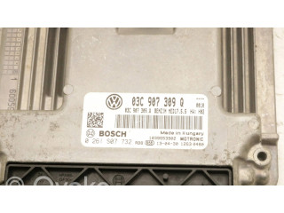 Блок управления двигателя 03C907309Q, 0261s07732   Volkswagen Touran II