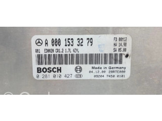 Řídící jednotka 0001533279, 0281010427 Mercedes-Benz A W168 1997