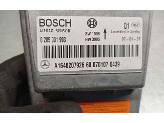 Блок подушек безопасности A1648207926, 0285001993   Mercedes-Benz ML W164