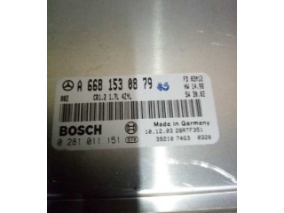 Блок управления двигателя A6681530879 Mercedes-Benz A W168