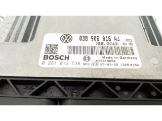 Řídící jednotka 038906016AJ, 0281012538 Volkswagen Transporter - Caravelle T5 2006