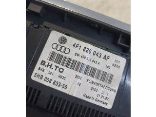 Блок управления климат-контролем 4F1820043AF, 4F0910043A   Audi A6 S6 C6 4F
