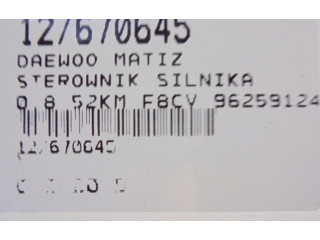 Блок управления двигателем Блок управления 96259124, 96259124   Chevrolet Matiz