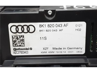 Блок управления климат-контролем 8K0820043AF, 8K0820043AF   Audi A5 Sportback 8TA