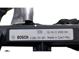 Vstřikovací lišta 0280151251, 0280620751 Fiat 500 pro benzínový motor 0.9