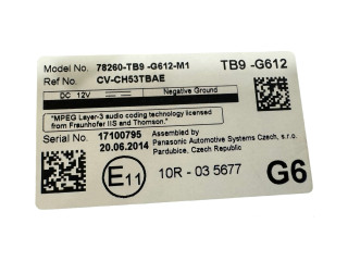 Přístrojová deska Honda Civic IX 2014 78260TB9G612M1, 17100795