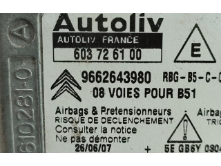 Блок подушек безопасности 9662643980   Citroen C4 I