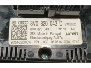 Блок управления климат-контролем 8V0820043DIMJ Audi A3 S3 8V