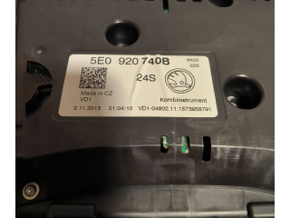 Панель приборов 5E0920740B Skoda Octavia Mk3 (5E)