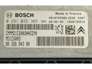 Блок управления двигателем Блок управления 9832694380   Peugeot Partner III