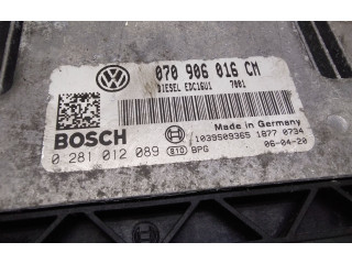 Блок управления двигателя 070906016CM, 0281012089   Volkswagen Phaeton
