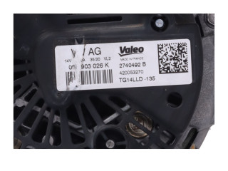 Генератор 05E903026K Skoda Fabia Mk3 (NJ)