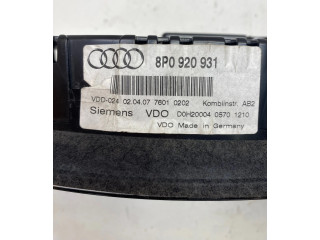 Панель приборов 8P0920931, D0H20004 Audi A3 S3 A3 Sportback 8P