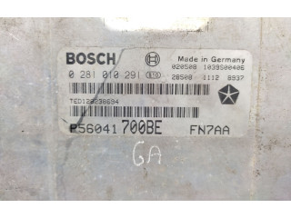 Блок управления двигателем Блок управления 56041700BE, 0281010291 Jeep Cherokee III KJ