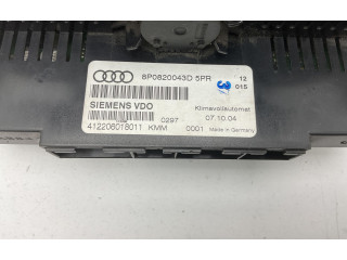 Блок управления климат-контролем 8P0820043BMXHA, 412206018011 Audi A3 S3 8P