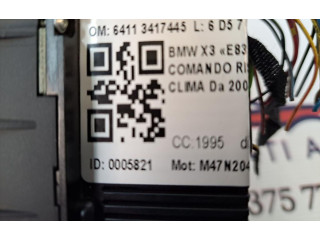 Блок управления климат-контролем 64113417445, 64113417445 BMW X3 E83