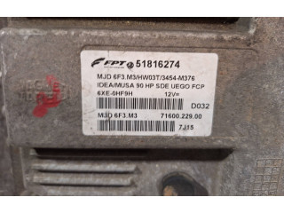 Блок управления двигателя S25053425, 51816274 Fiat Idea