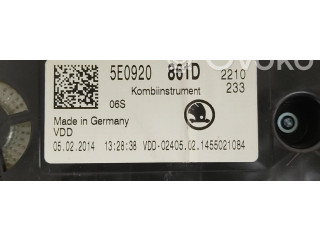 Панель приборов 5E0920861D, 5E0920861D   Skoda Octavia Mk3 (5E)       