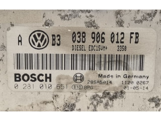 Блок управления двигателя 038906012FB, 0281010651 Volkswagen Golf SportWagen