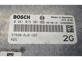 Блок управления двигателя 0281015301, 37820RL0G25 Honda Accord