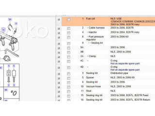 Топливная рампа 12569089, 12569628   Saab 9-3 Ver2 2.0  для двигателя B207R