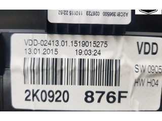 Přístrojová deska Volkswagen Caddy 2015 2K0920876F, 2K0920876F