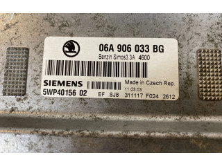 Блок управления двигателя 06A906033BG, 5WP4015602   Skoda Octavia Mk1 (1U)