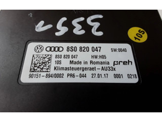 Блок управления климат-контролем 8S0820047   Audi TT TTS RS Mk3 8S