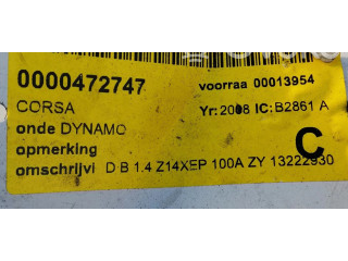 Генератор 13222930, 13222930   Opel Meriva A      