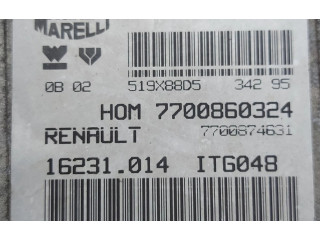Блок управления двигателем Блок управления 7700860324   Renault Clio I