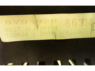 Панель приборов 6Y0920863M   Skoda Fabia Mk1 (6Y)       