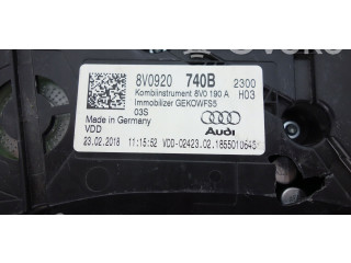 Панель приборов 8V0920740B, 8V0920740B Audi A3 S3 8V