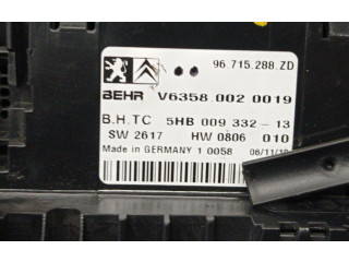 Блок управления климат-контролем 96715288ZD, 6452R9 Citroen C5