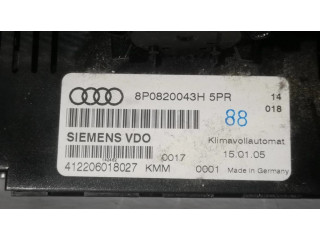 Блок управления климат-контролем 8P0820043H, 8P0820043H5PR Audi A3 S3 A3 Sportback 8P