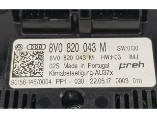 Блок управления климат-контролем 8V0820043M, 8V0820043M Audi A3 S3 8V