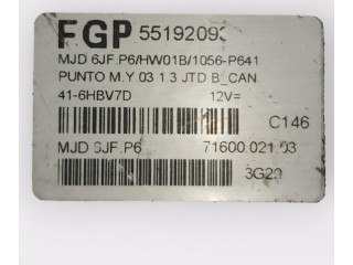 Řídící jednotka 55192093-MJD6JF.P6, -71600.021.03-C146 Fiat Punto (188) 2003