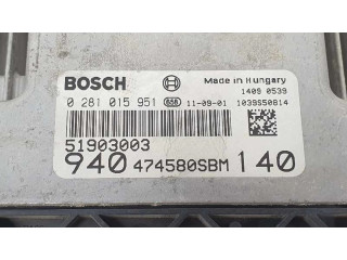 Блок управления двигателя 51903003, 0281015951 Alfa Romeo Giulietta