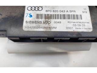 Блок управления климат-контролем 8P0820043A   Audi A3 S3 8P