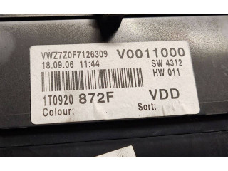 Přístrojová deska Volkswagen Caddy 2009 1T0920872F, V0011000