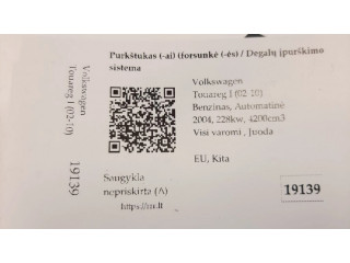 Vstřikovač 077133551M, 0280155921 Volkswagen Touareg I pro benzínový motor 4.2