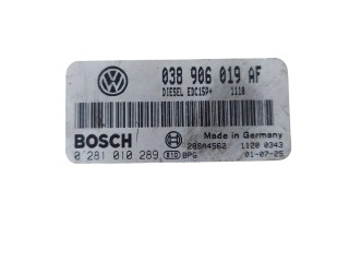 Блок управления двигателем Блок управления 038906019AF, 28SA4562 Skoda Fabia Mk2 (5J)